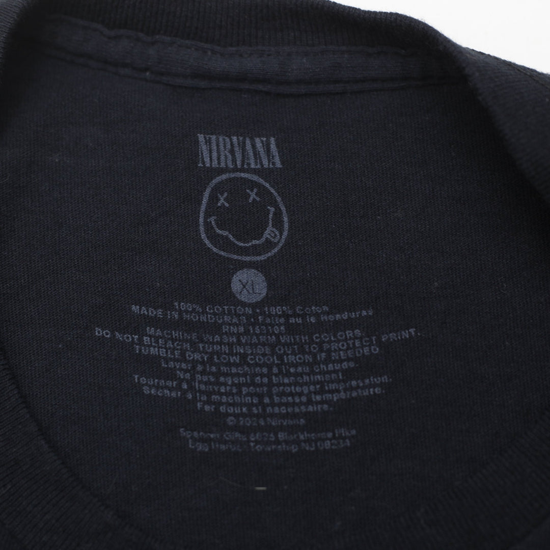Mens Nirvana "In Utero" Angel & Floral Graphic T-Shirt  Size XL