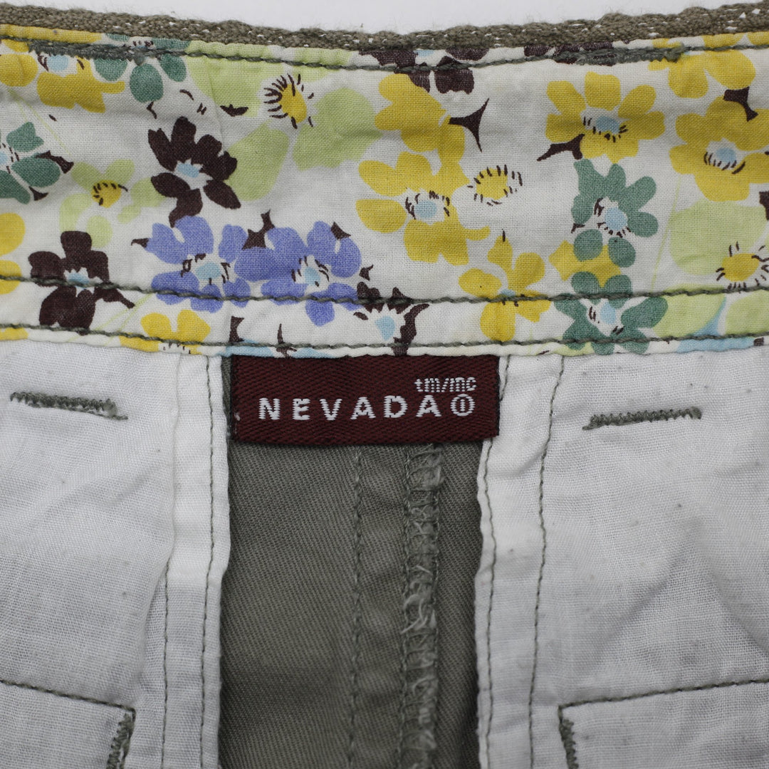 Y2K Ladies Nevada Cargo Skirt Green Size 3/4