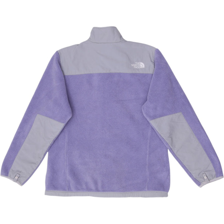 Youth Girls The North Face Denali Fleece Jacket XL Lavender Lilac Grey Polartec Zip Up