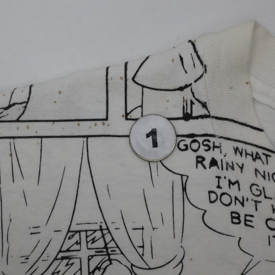 Vintage Mickey Mouse Comic Strip AOP T-Shirt Sherry's Tag USA Made Medium
