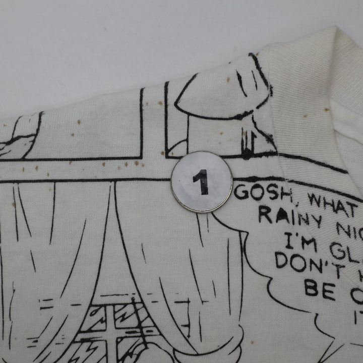 Vintage Mickey Mouse Comic Strip AOP T-Shirt Sherry's Tag USA Made Medium