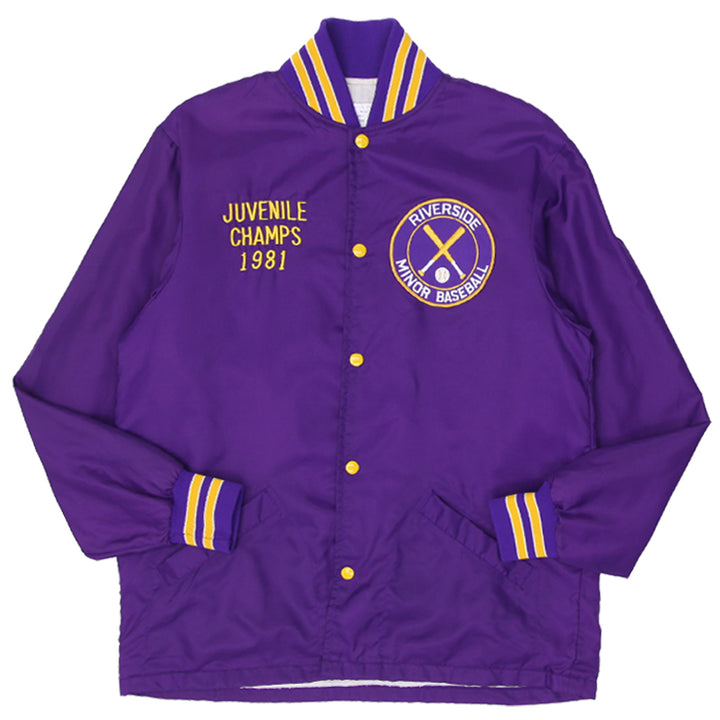 Vintage Riverside Minor Baseball Button Made In USA Nylon Jacket | Migration_Jacket UAENAT20 | Fashion Rerun