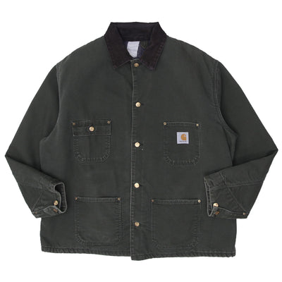 Vintage Carhartt Blanket Lined Chore Coat Jacket-Green - Fashion Rerun Vintage Migration_Jacket