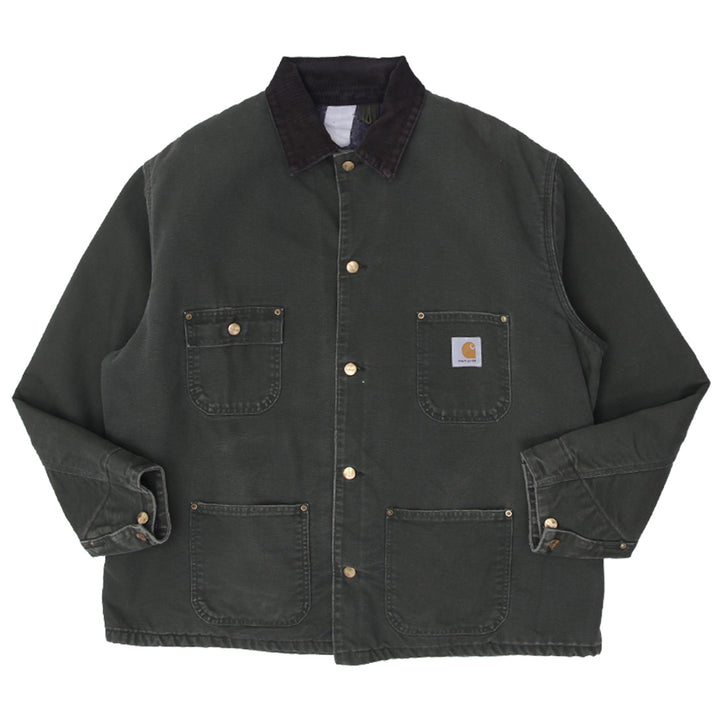 Vintage Carhartt Blanket Lined Chore Coat Jacket-Green - Fashion Rerun Vintage Migration_Jacket