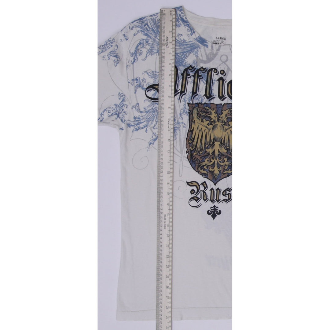 Y2K Mens Affliction Signature Series Georges St-Pierre T-Shirt Size L