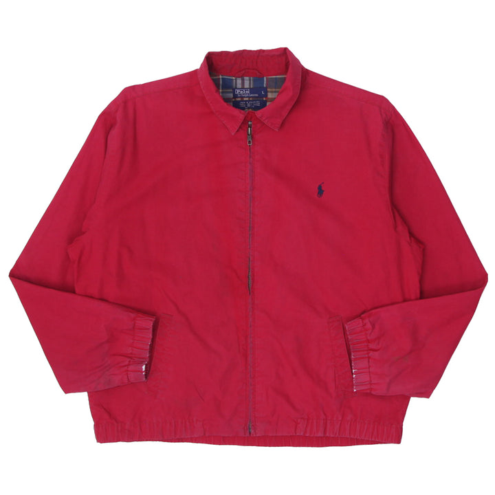 Vintage Polo By Ralph Lauren Plaid Lined Harrington Jacket