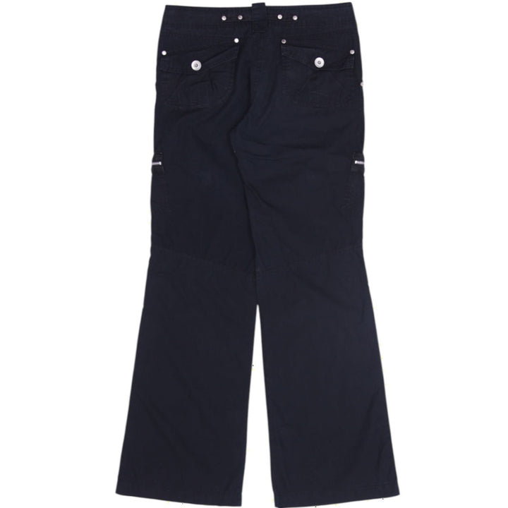 Y2K Ladies Mystic Luxury Low Rise Flared Cargo Pants Size 36