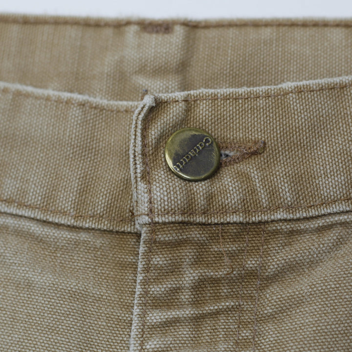 Mens Carhartt B136 BRN Dungaree Fit Double Knee Workwear Pants Size 36 X 30