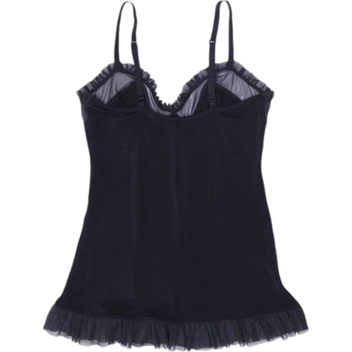 Y2K Ladies Victorias Secret Ruffle Trim Camisole top Size M | Migration_Y2K Tops - Side View | Fashion Rerun