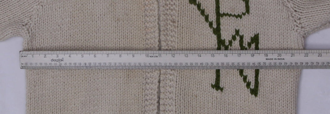 Vintage Mens Patterned Knitwear Full Zip Sweater Size L | Migration_Knitwear & Sweaters - View 11 | Fashion Rerun
