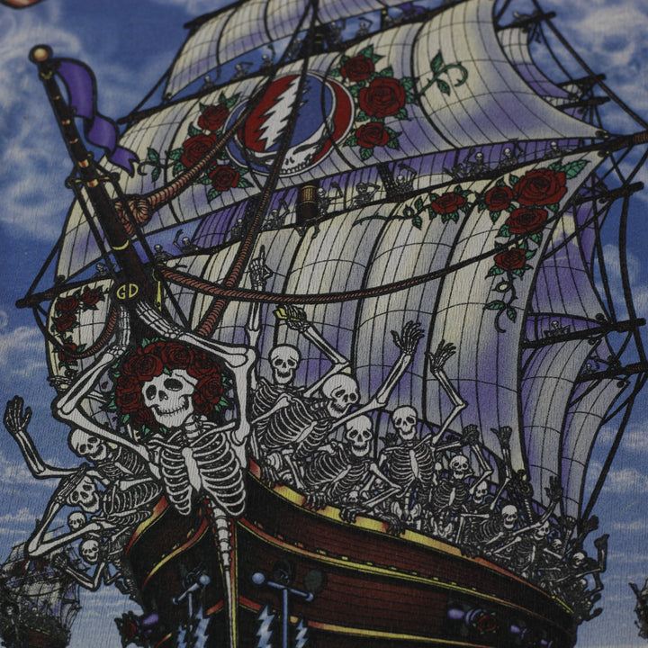 Vintage 2001 Grateful Dead Ship of Fools Tie Dye T-Shirt Size L