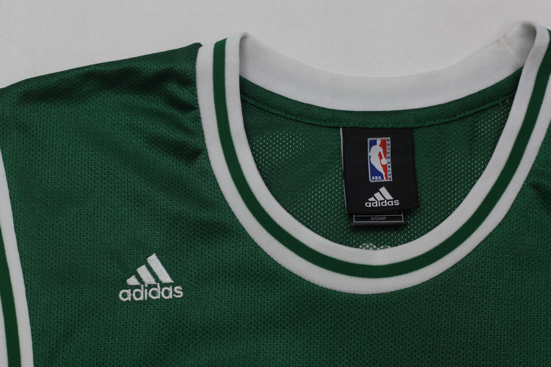 Mens NBA Adidas Celtics Garnett #5 Mesh Basketball Jersey