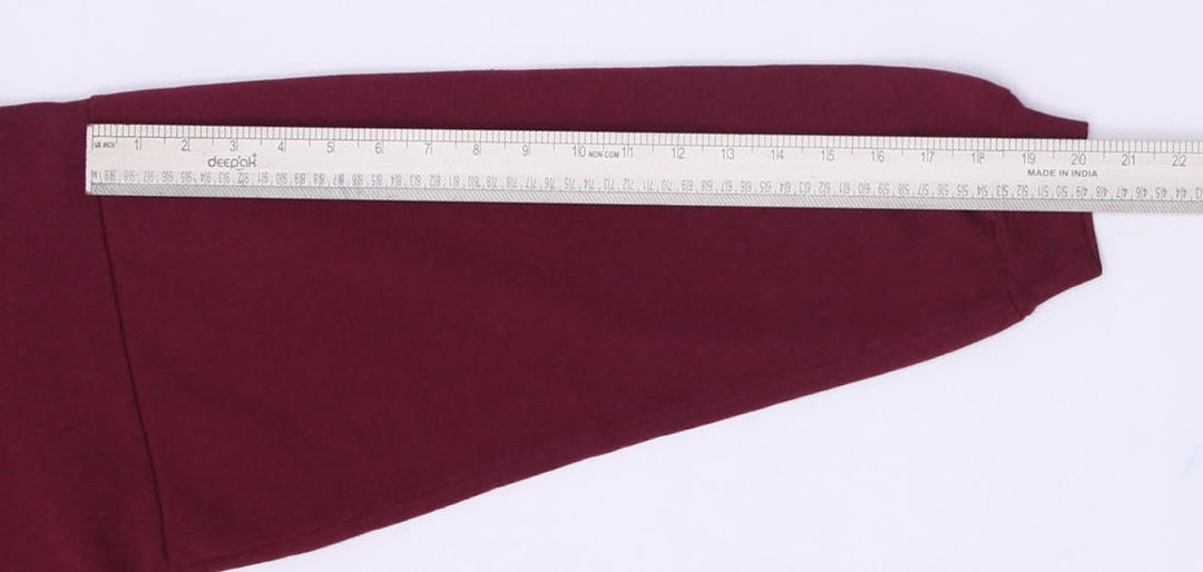 Vintage Mens Nike Hoodie Maroon Just Do It Graphic