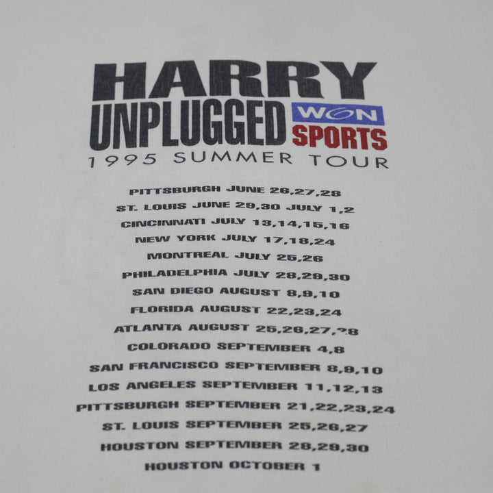 Vintage 1995 Harry Caray Unplugged Summer Tour T-Shirt Made in USA Size XXL | Migration_T-Shirts - View 6 | Fashion Rerun