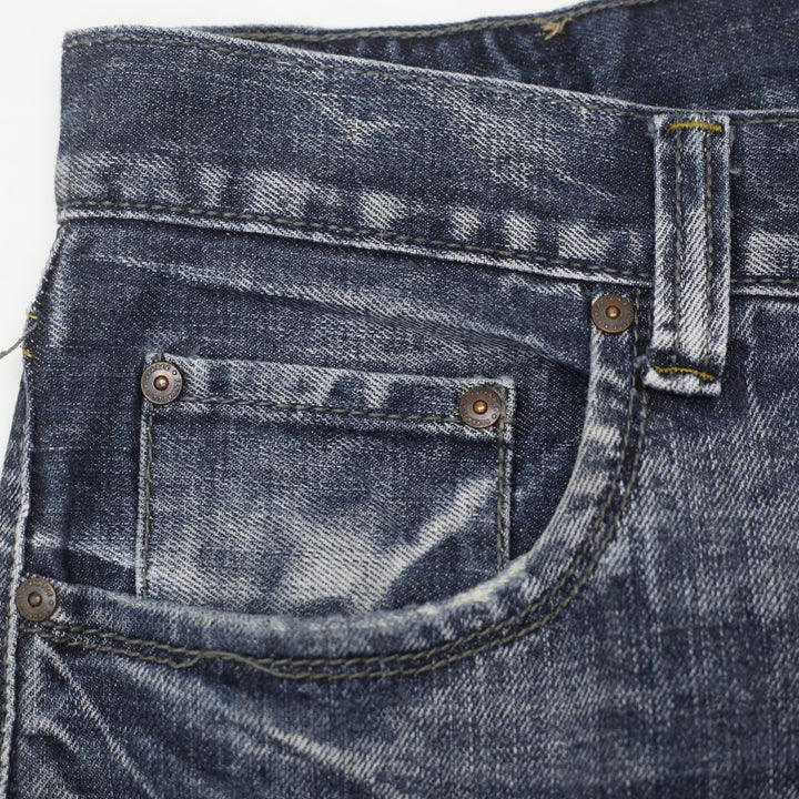 Mens Flypaper Bootcut Faded Blue Denim Jeans Size W33 x L32