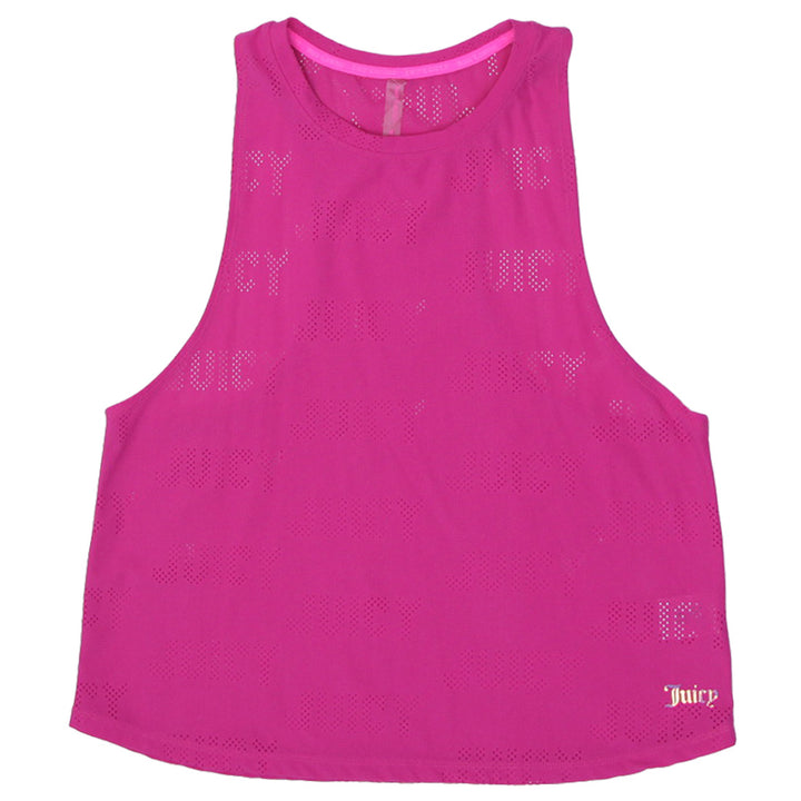 Ladies Juicy Couture Graphic Jacquard Mesh Racerback Tank