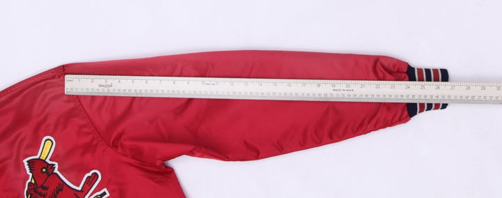 Vintage MLB By Starter St. Louis Cardinals Satin Red Snap Button Jacket L | Migration_Jackets - View 8 | Fashion Rerun