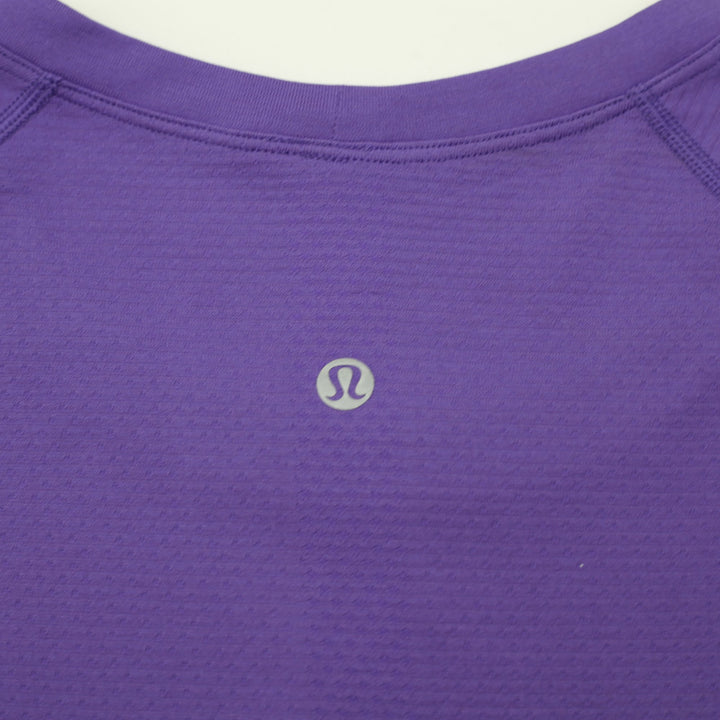 Ladies Lululemon Metal Vent Tech Short Sleeve Shirt Purple
