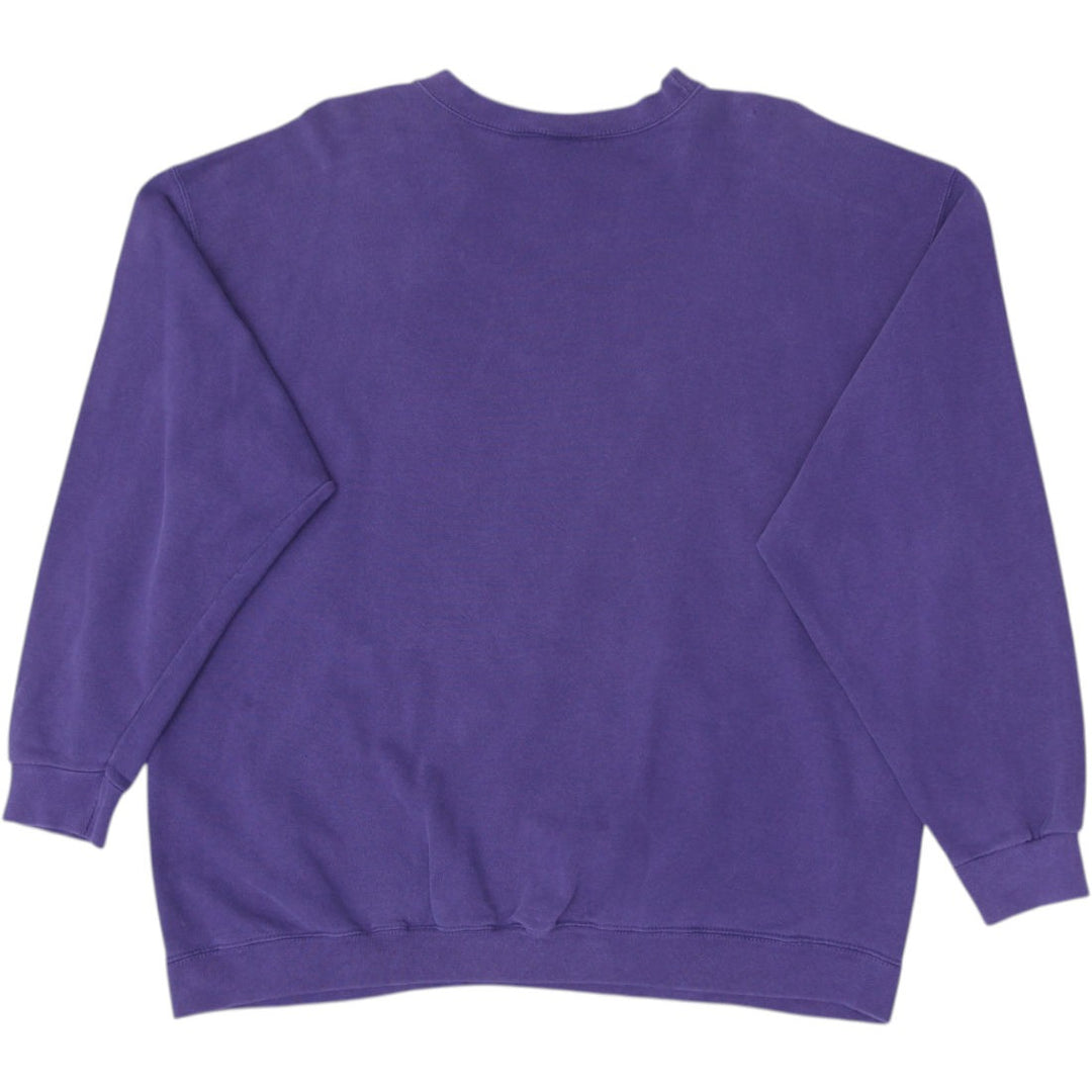 Vintage Nike Sweatshirt Purple Crewneck Fleece Logo Made In USA XL | Migration_Sweatshirt - Side View | Fashion Rerun