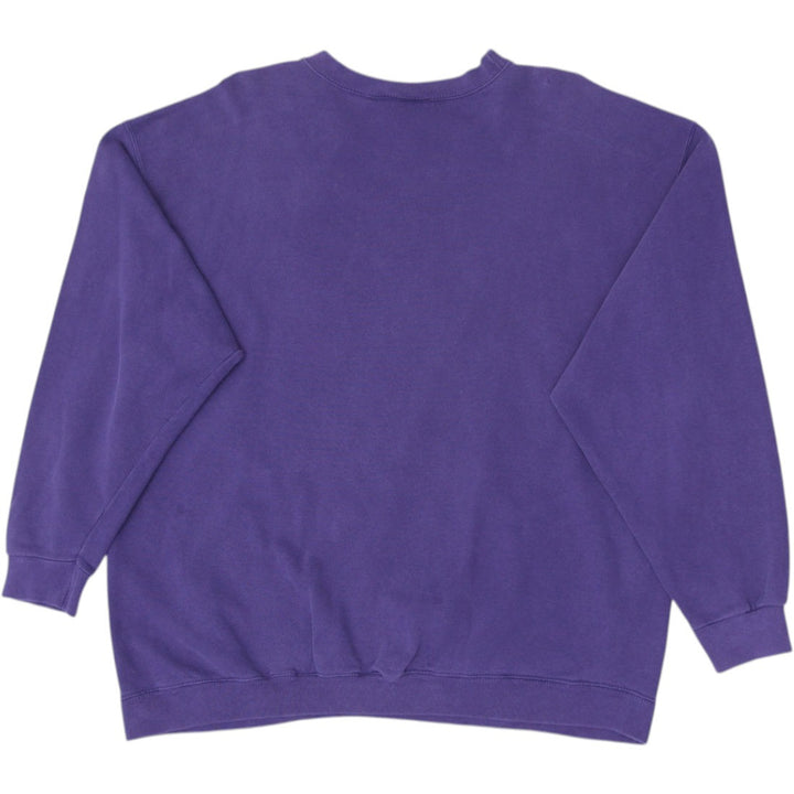 Vintage Nike Sweatshirt Purple Crewneck Fleece Logo Made In USA XL | Migration_Sweatshirt - Side View | Fashion Rerun