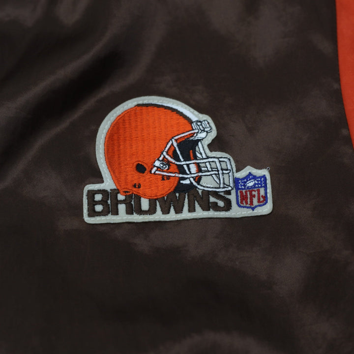 Vintage Cleveland Browns NFL Football Satin Swingster Jacket