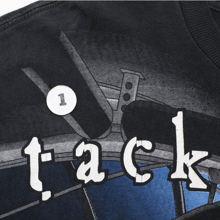 Vintage 1990s John Deere "Attack the Track" All Over Print NASCAR T-Shirt XL | Migration_T-Shirts - Alternate | Fashion Rerun