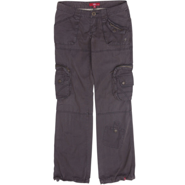 Y2K Ladies Low Rise Cyber Grunge Cargo Pants Size 34