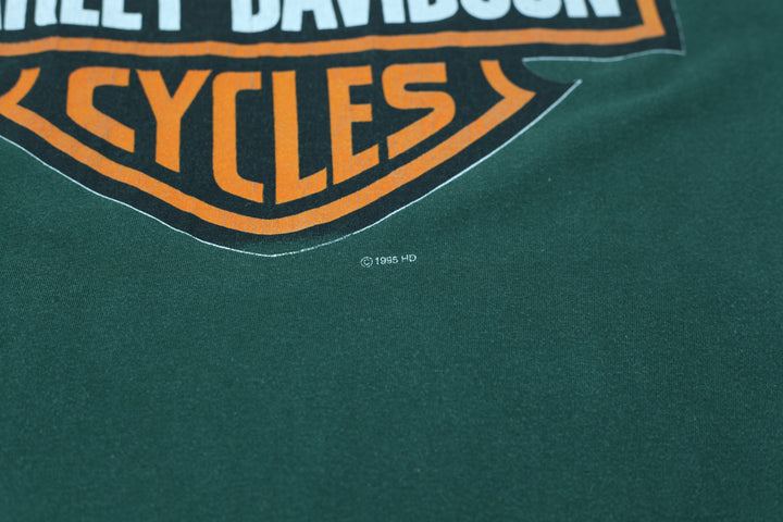 1995 Vintage Harley Davidson A True Vanguard Biker T-Shirt S.Stitch Made in USA XL