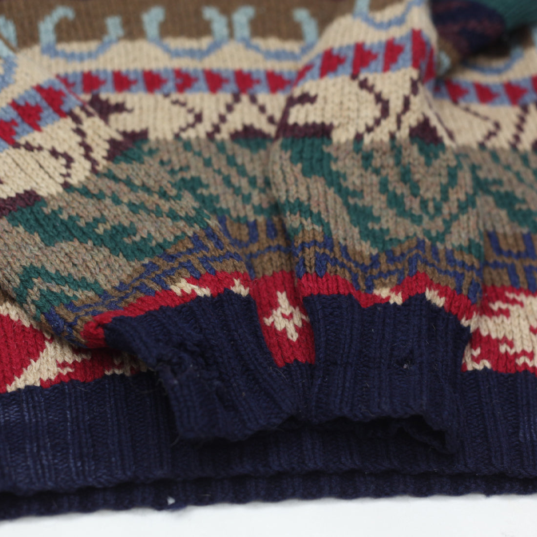Shop Vintage Polo Ralph Lauren Handknit 100% Wool Sweater