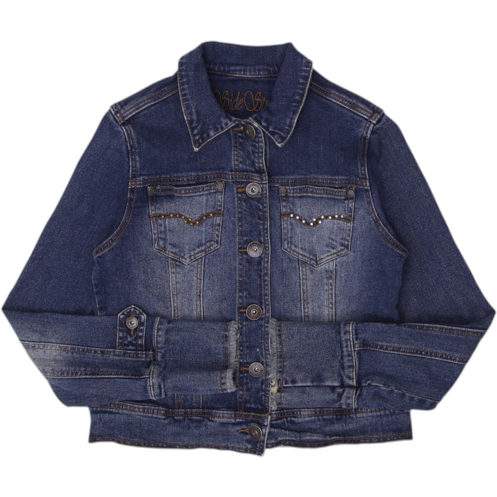 Y2K Side Street Studded Blue Denim Jacket Size M | Migration_Jackets | Fashion Rerun