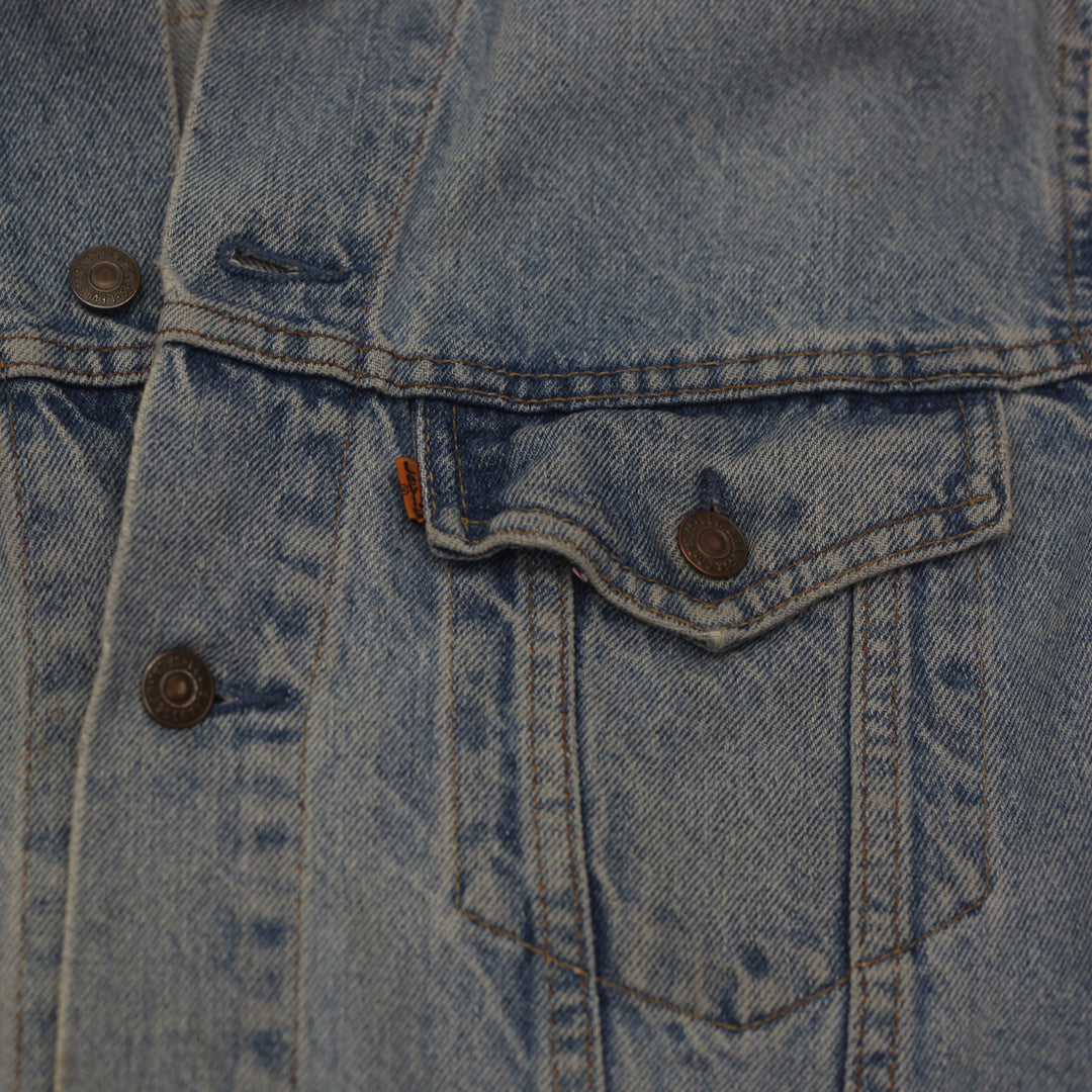 Vintage Levi Strauss 75503-0212 Orange Tab Denim Jacket - Fashion Rerun Vintage Migration_Jacket