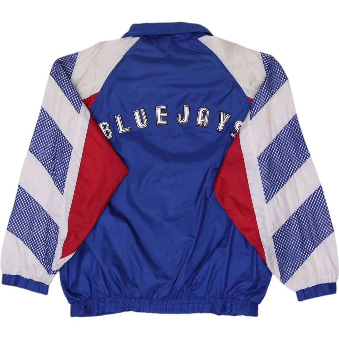 Vintage 1997-99 Toronto Blue Jays Pro Player Full Zip Windbreaker Jacket M | Migration_Jackets - Side View | Fashion Rerun