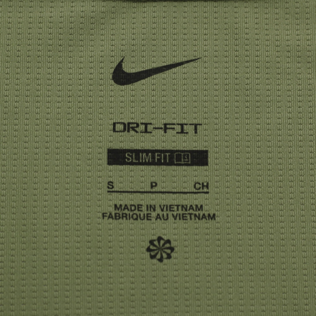 Ladies Nike Dri-FIT Tank Top Olive Green Slim Fit Sportswear