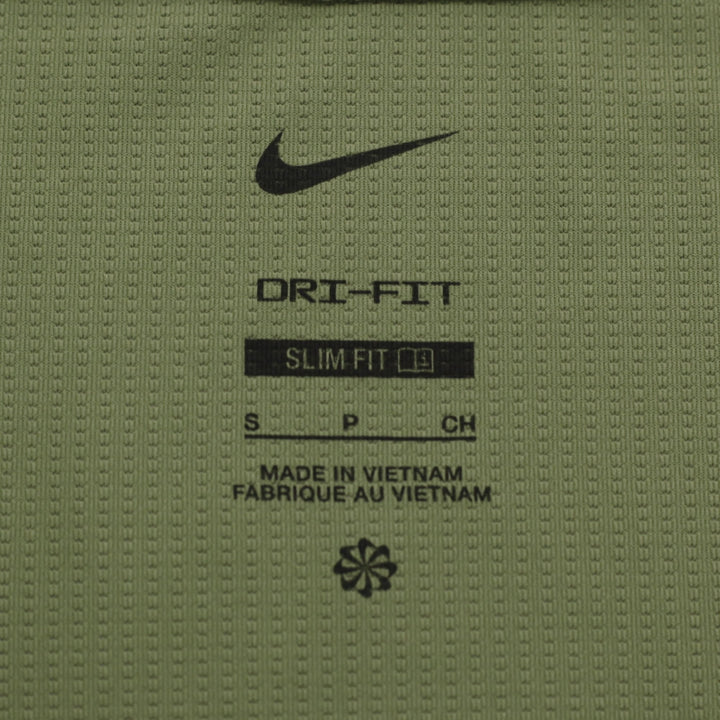 Ladies Nike Dri-FIT Tank Top Olive Green Slim Fit Sportswear