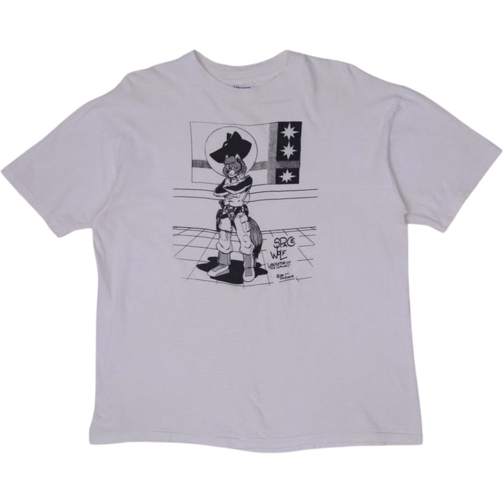 Vintage 1989 Space Wolf: Liberator of the Galaxy Graphic T-Shirt USA XL