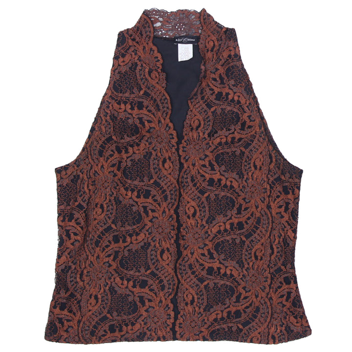 Y2K Ladies Kay Celine Lace Sleeveless Top