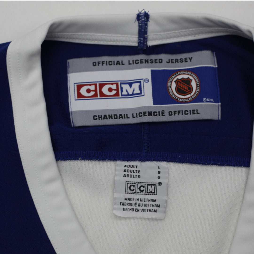Vintage CCM White Blue Toronto Maple Leafs Hockey Jersey L NHL | Migration_Jerseys - Back View | Fashion Rerun