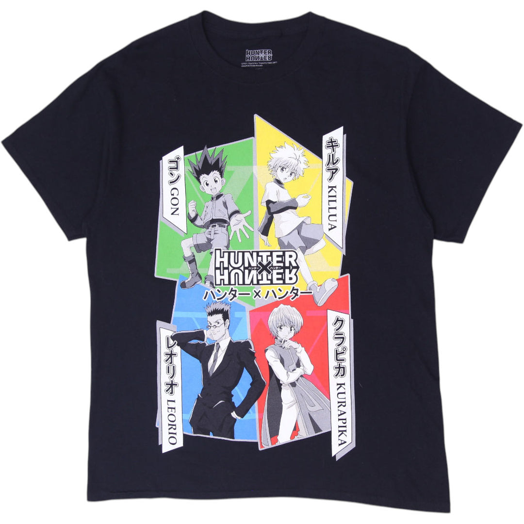 Mens Hunter x Hunter Gon Killua Kurapika Leorio T-Shirt Size L