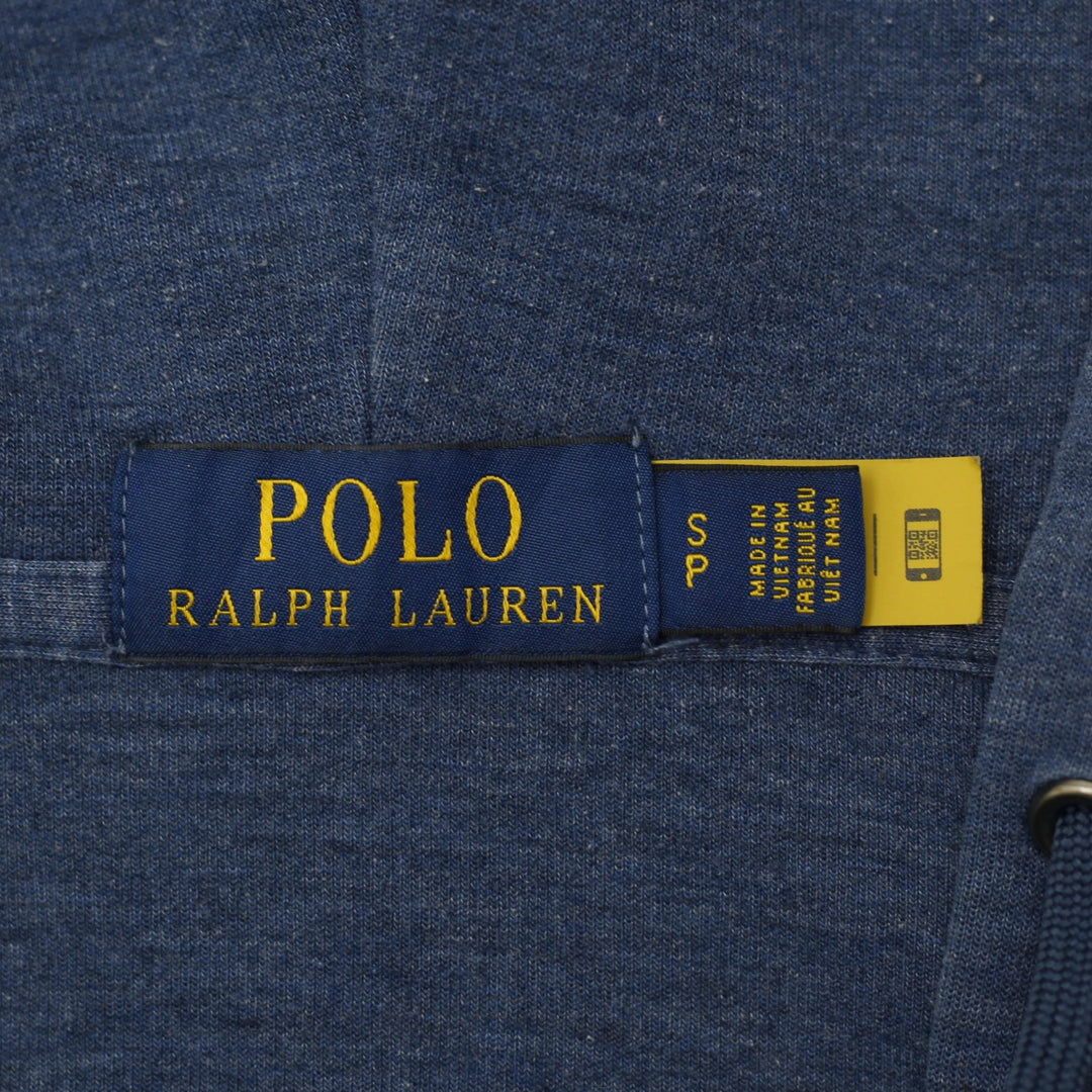 Mens Polo Ralph Lauren Hoodie Blue Full Zip Logo | Migration_Hoodies - Back View | Fashion Rerun