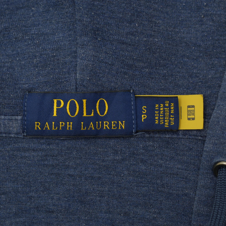 Mens Polo Ralph Lauren Hoodie Blue Full Zip Logo | Migration_Hoodies - Back View | Fashion Rerun