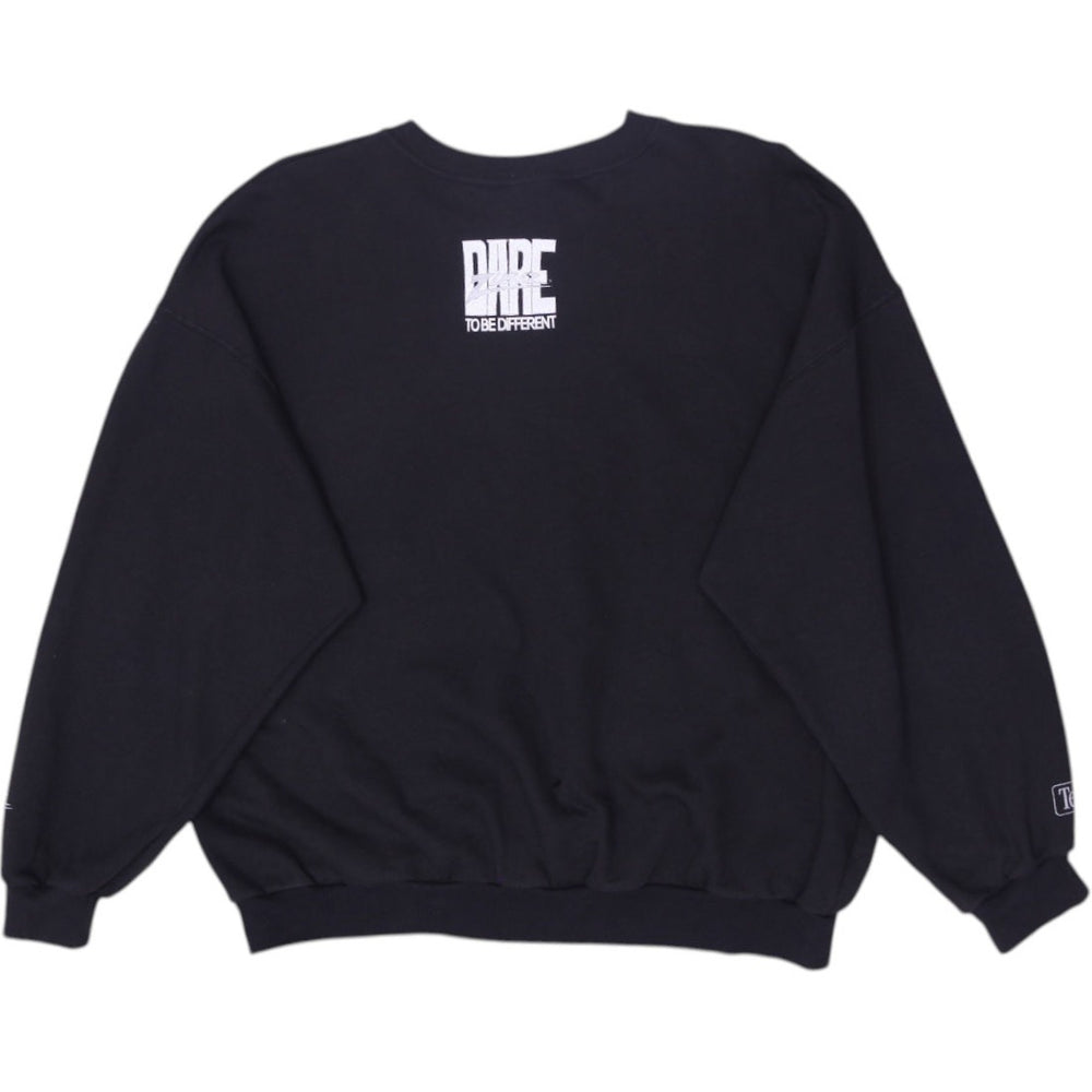 Vintage Black Los Angeles Raiders NFL Pullover Crewneck Sweatshirt Size L | Migration_Sweatshirts - Side View | Fashion Rerun