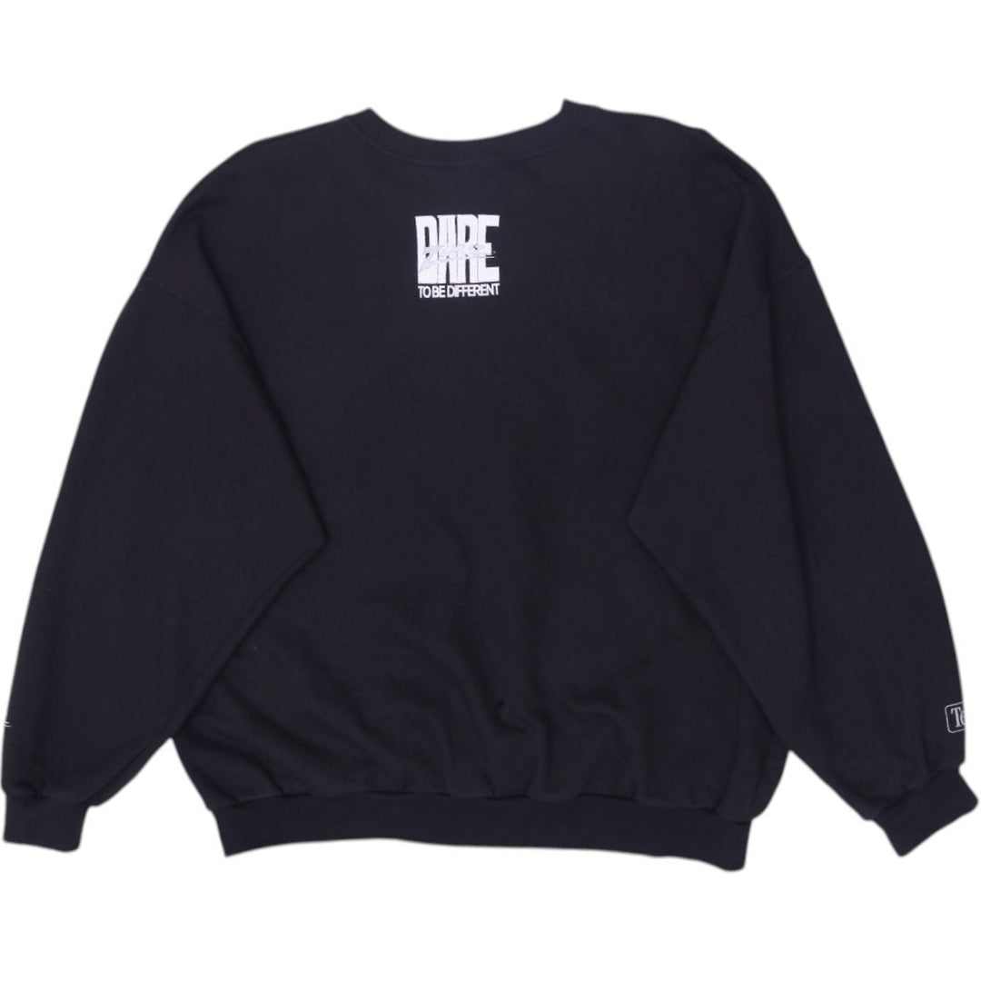 Vintage Black Los Angeles Raiders NFL Pullover Crewneck Sweatshirt Size L | Migration_Sweatshirts - Side View | Fashion Rerun