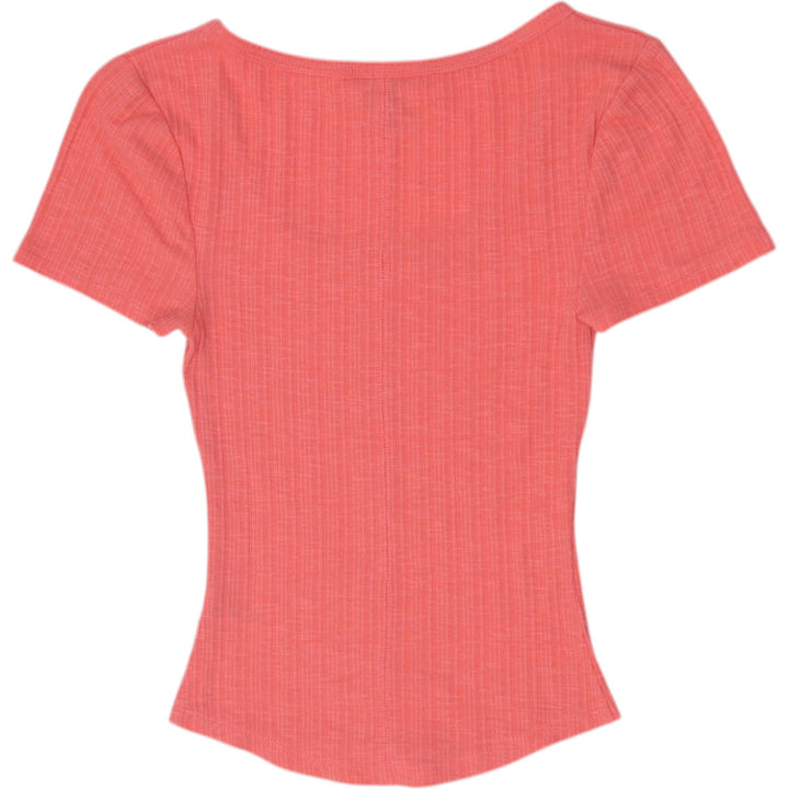 Y2K Ladies Universal Thread Goods Co. Short Sleeve Ribbed Tee Size S