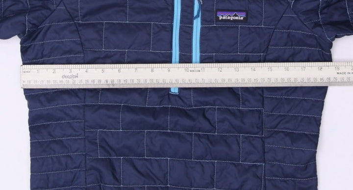 Ladies Patagonia Puffer Jacket Navy Blue Half Zip Lightweight | Migration_Jackets - Alternate View | Fashion Rerun