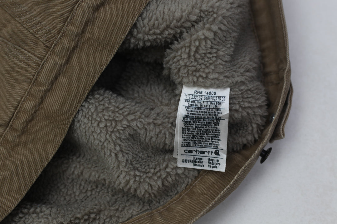 Mens J233-FRB Carhartt Sherpa Lined Jean Jacket