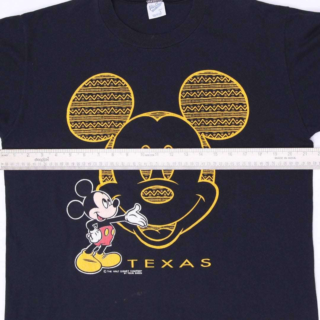 Vintage 80s-90s Velva Sheen Mickey Mouse Texas T-Shirt Size L