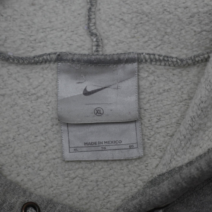 Vintage 90s Nike Center Swoosh Gray Pullover Hoodie Size XL | Migration_Hoodies - Back View | Fashion Rerun