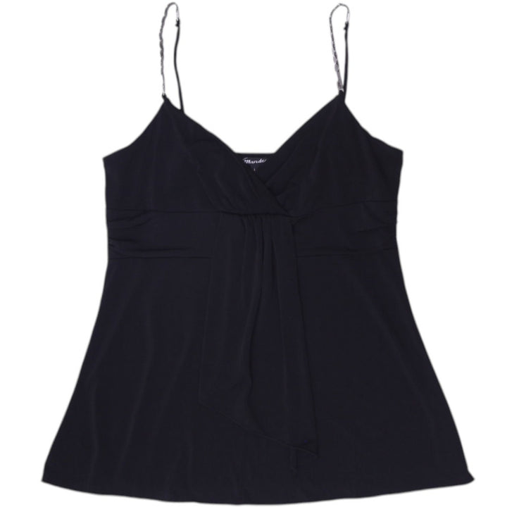 Y2K Ladies Mandee Black Spaghetti Strap Top Size Large