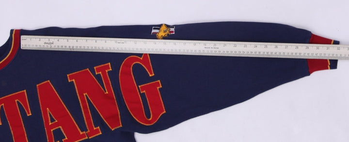 Vintage Ford Mustang Sweatshirt Navy Embroidered Logo Made In USA M | Migration_Sweatshirts - View 7 | Fashion Rerun