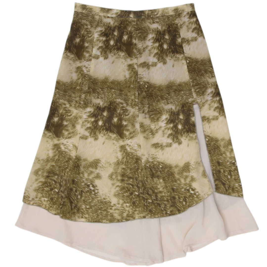 Y2K Ladies Abstract Midi Skirt Size XS